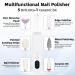 Portable Electric File Machine | 5 Attachments & Sanding Bands | Acrylic Gel Manicure Pedicure - Buy Online on GoSupps.com