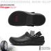 Oil Resistant Chef Shoes Waterproof Clogs with Arch Support - Non Slip Kitchen Hospital Safety Shoes for Men and Women - Black, Size 10 Wide Women/9 Wide Men - Buy Online on GoSupps.com