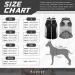 Kuoser Waterproof Dog Coat - Winter Jacket for Small & Medium Dogs | Fleece Lined Cozy Reflective Vest - XS Black - Buy Online on GoSupps.com