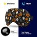 Buy Halloween Pumpkins Ghosts Sleep Mask - Soft Light-Blocking Eye Cover for Women | Adjustable Strap Blindfold | Perfect for Halloween Sleep - Buy Online on GoSupps.com