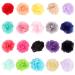 Frcolor 20 pieces rose flower hair clip barrette for women girls