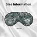 SSIMOO Transparent Palm Leaf Eye Mask | Breathable Soft Sleep Eye Patch for Women | Perfect Travel Accessory for Relaxation - Black - Buy Online on GoSupps.com