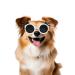 Enjoying glasses for small dogs panda style UV glasses for small dogs eye protection cat glasses anti-fitting windproof snow festival white panda white