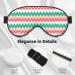 Colour Curve Ripple Chart Unisex Adjustable Blackout Sleep Eye Mask for Travel Yoga & Home Elastic Buckle Design - Buy Online on GoSupps.com