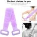 ARTIBETTER Silicone Exfoliating Back Scrubber with Long Handle - Bath Massage Towel for Deep Cleaning and Skin Exfoliation (Violet) - Buy Online on GoSupps.com