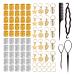 80 Braided Hair Accessories 4 Pieces Of Braided Hair Tools Hair Accessories Hairstyle Design Accessories Hair Decoration Pendant Accessories Aluminum Hair Accessories