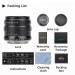 Brightin Star 55mm F1.8 Full Frame Manual Focus Lens for Sony Mirrorless Cameras - Compatible with ZV-E10, A7IV, A6400, A7SIII, A7III, A7C, A6600, and more - Black - Buy Online on GoSupps.com