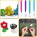 Double Head Plastic Clay Sculpting Tools Kit | Pottery Decor DIY Crafts | Assorted Colors - Set of 10 - Buy Online on GoSupps.com