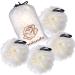 Molanda Shower Loofah Sponge - Exfoliating Mesh Brush Body Scrubber Ball (White) - Pack of 4 - Buy Online on GoSupps.com