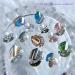 FEIlei Nail Crystal Rhinestones 3D Nail Diamonds Glass Metal Nails Gems Jewels Stone - Buy Online on GoSupps.com