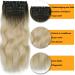 Affordable Ombre Blond Clip-In Hair Extensions | 50cm Double Weft Synthetic Hair for Women - 4-Pcs Full Head - Buy Online on GoSupps.com