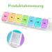 7-Day Rainbow Pill Organizer - Weekly Medication Box & Tablet Storage for Easy Management - Buy Online on GoSupps.com