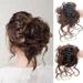 Messy Hair Bun Hair Piece Claw Clip Tousled Hair Bun Hair Piece Fluffy natural scrunchie bridal cocktail hairpin Messy Hair Bun Extensions Curly Wavy Hair Scrunchies Ponytail Hair Extensions