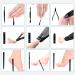 Manicure Set Men 18-Piece Nail Care Set Pedicure Care Set Nail Clippers Set Stainless Steel Nail Set Portable for Travel (Black) - Buy Online on GoSupps.com