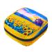 Sunflowers oil painting women bands storage bag portable period pocket for women teen girls girls menstrual cup bag