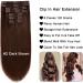 Hair Toppers for Women Dark Brown Clip in Hair Extensions Real Human Hair 100% Remy Human Hair Clip in Extensions Straight Double Weft for Full Head #2 Brown Messy Hair Bun Hairpiece(26inches 120g) 26inches 120g - Buy Online on GoSupps.com