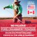 Organic Cranberry Concentrate Powder 500mg - 100 Servings - Kidney Cleanse & UTI Support for Women - No Pills - USDA Certified - Buy Online on GoSupps.com