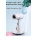 Ionic Cordless Hair Dryer Portable Lightweight Blow Dryer Negative Ion Hairdryer Blowdryer with Concentrator Nozzle Cold/Hot Wind for Home & Travel - Buy Online on GoSupps.com