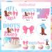 kreat4joy 25pcs Boots Or Bows Gender Reveal Decorations Double-Sided Printing Boots Or Bows Cake Topper Cupcake Toppers for Western Cowboy Cowgirl Gender Reveal Party Decorations - Buy Online on GoSupps.com