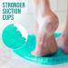 Relax VIBES Shower Foot Scrubber - Non-Slip Exfoliating Massager for Clean and Smooth Feet - Buy Online on GoSupps.com