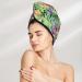 Hair Towel Wrap | Quick-Dry Towel Turban | Watercolor Blooming Cactus Design - Buy Online on GoSupps.com