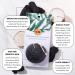 Yu-Be Charcoal Konjac Sponge | Gentle Japanese Exfoliator & Cleanser for Sensitive Oily Acne-Prone Skin | Natural Vegan Eco-Friendly & Reusable - Buy Online on GoSupps.com