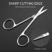 Professional Facial Hair Grooming Scissors - Eyebrow Nose Mustache & Beard Trimming Kit - Stainless Steel Clippers for Men & Women - Buy Online on GoSupps.com