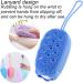 Draduo Silicone Bath Brush for Body - Double Sided Shower Brush - Cute Bear Shape - Blue & Purple - Buy Online on GoSupps.com