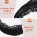 Minkissy Black Lace Hair Hoop Broadside Lace Headband Wide Hair Hoop Floral Lace Headband Gothic Lace Headband for Women Girls (Black) - Buy Online on GoSupps.com