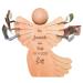 Holzengel with engraving - personalized guardian angel for baptism - angels made of wood gift idea for baptism - personalized gifts for children and baby - godfather baptism gift for boys/girls