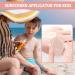 Kids Sunscreen Applicator - Compact Sun Cream Brush Suntan Lotion Applicator | Flat Foundation Brush Sunscreen Applicator Brush Sun Lotion Applicator with Protective Cover Soft High Land Pink - Buy Online on GoSupps.com