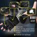 Finger Ten Fitness Gloves for Men - Full & Half Finger Wrist Protection Training Gloves for Weightlifting & Bodybuilding - Dark Black - Buy Online on GoSupps.com