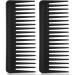 Large Hair Detangling Comb Wide Tooth Comb for Curly Hair Wet Dry Hair, No Handle Detangler Comb Styling Shampoo Comb () Black