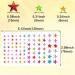 Colorful Star Diamond Stickers | 4 Sheets Acrylic Decals for Makeup Phones & Gifts - Perfect Women's Decorations - Buy Online on GoSupps.com