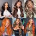 X-Tress 26 Ginger Body Wavy Lace Front Synthetic Wig for Women - Long Pre-Plucked Baby Hair Middle Part Orange Hair Replacement Wig - Buy Online on GoSupps.com