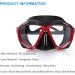 Panoramic HD Snorkel Diving Mask | Anti-Fog Scuba Goggles for Adults & Youth - A-Black Red - Buy Online on GoSupps.com