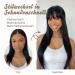 Zynery 4-Piece Clip-In Bangs & Pony Hair Extensions | Fake Bangs & Fringe for Women - Light Brown Dark Brown Black - Buy Online on GoSupps.com