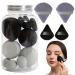 Maciun Make up Sponges for Foundation Makeup Sponge Set Beauty Sponge & Powder Puff Versatile Wet & Dry Use Long Lasting for Women Black