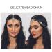 Brinie Crystal Tassel Head Chain in Silver - Bridal Headpiece for Women and Girls - Buy Online on GoSupps.com