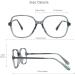 Vision Global Bifocal Reading Glasses +5.00 - Stylish Square Blue Light Blocking Computer Readers for Men & Women - Retro Gray K8008-1 - Buy Online on GoSupps.com