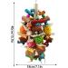 Kewkont Bird Toys - Natural Peppered Wood for Large Birds like African Greys, Macaws, Cockatoos, and Amazon Parrots - Aviary Hanging Chew Toys - Buy Online on GoSupps.com