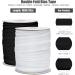 Jetec 1/2 Inch x 100 Yards Double Fold Bias Tape - 2 Rolls Black and White - DIY Sewing Garment Accessories - Buy Online on GoSupps.com