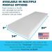 High Density 2x24x84 Upholstery Foam Padding for Custom Pillows and Cushions - Buy Online on GoSupps.com