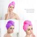 Frcolor Hair Drying Cloth - 2PC Microfiber Hair Turban Set for Fast Drying | Pink & Purple - Buy Online on GoSupps.com