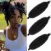 Leeven 12 Inch Springy Afro Twist Hair for Faux Locs 3 Packs Pre-Separate Popping Spring Twist Crochet Hair for Distressed Locs Afro Kinky Curly Marley Braiding Hair Extensions /1B# 12 Inch (Pack of 3) 1B#