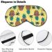 Pineapple with Sunglasses Sleep Mask - Adjustable Strap for Men and Women - Blocks Light for Night Travel and Nap - Buy Online on GoSupps.com
