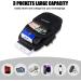 3 Pockets Running Cell Phone Bracelet Holder for iPhone & Galaxy - Water-Repellent Sports Sleeve for Fitness & Gym - Black - Buy Online on GoSupps.com