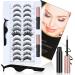 URAQT Magnetic Eyelashes with Eyeliner - 12 Pairs Natural Look False Reusable Fake Eye Lashes - Buy Online on GoSupps.com