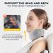 Gray-L Neck Brace Cervical Collar for Sleeping - Pain Relief and Support for Women & Men - Buy Online on GoSupps.com