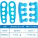 ViveSole Toe Stretchers Separators (4 Pieces) - Gel Therapeutic Spa Spacer for Bunions, Hammer Toe, Plantar Fasciitis - Metatarsal Pain Relief - Blue Medium - Buy Online on GoSupps.com